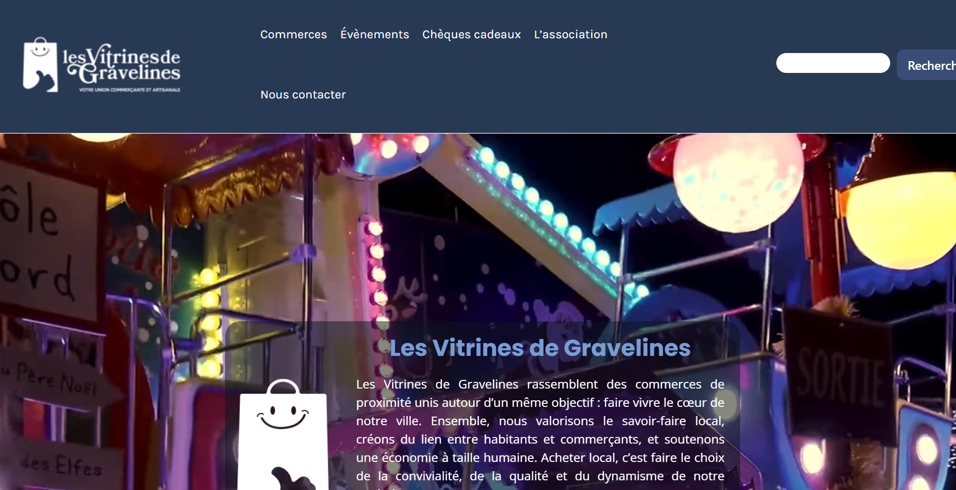 Capture de la création et personnalisation du site vitrine WordPress